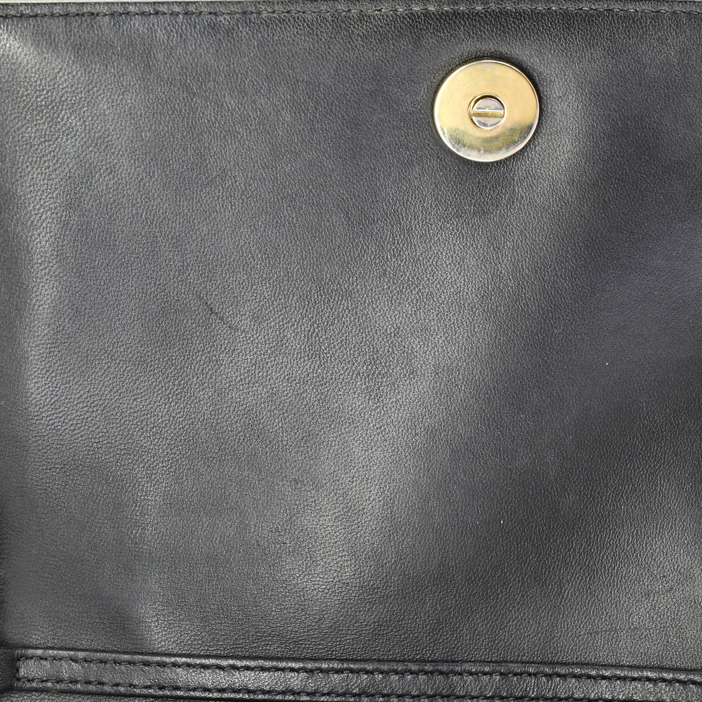 Diorama Wallet on Chain Cannage Embossed Calfskin