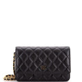 Wallet on Chain Quilted Lambskin