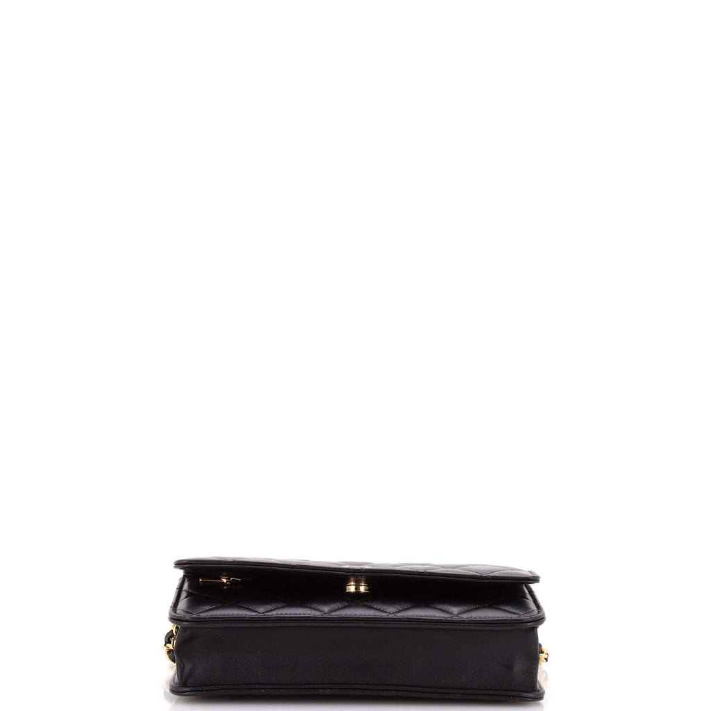 Wallet on Chain Quilted Lambskin