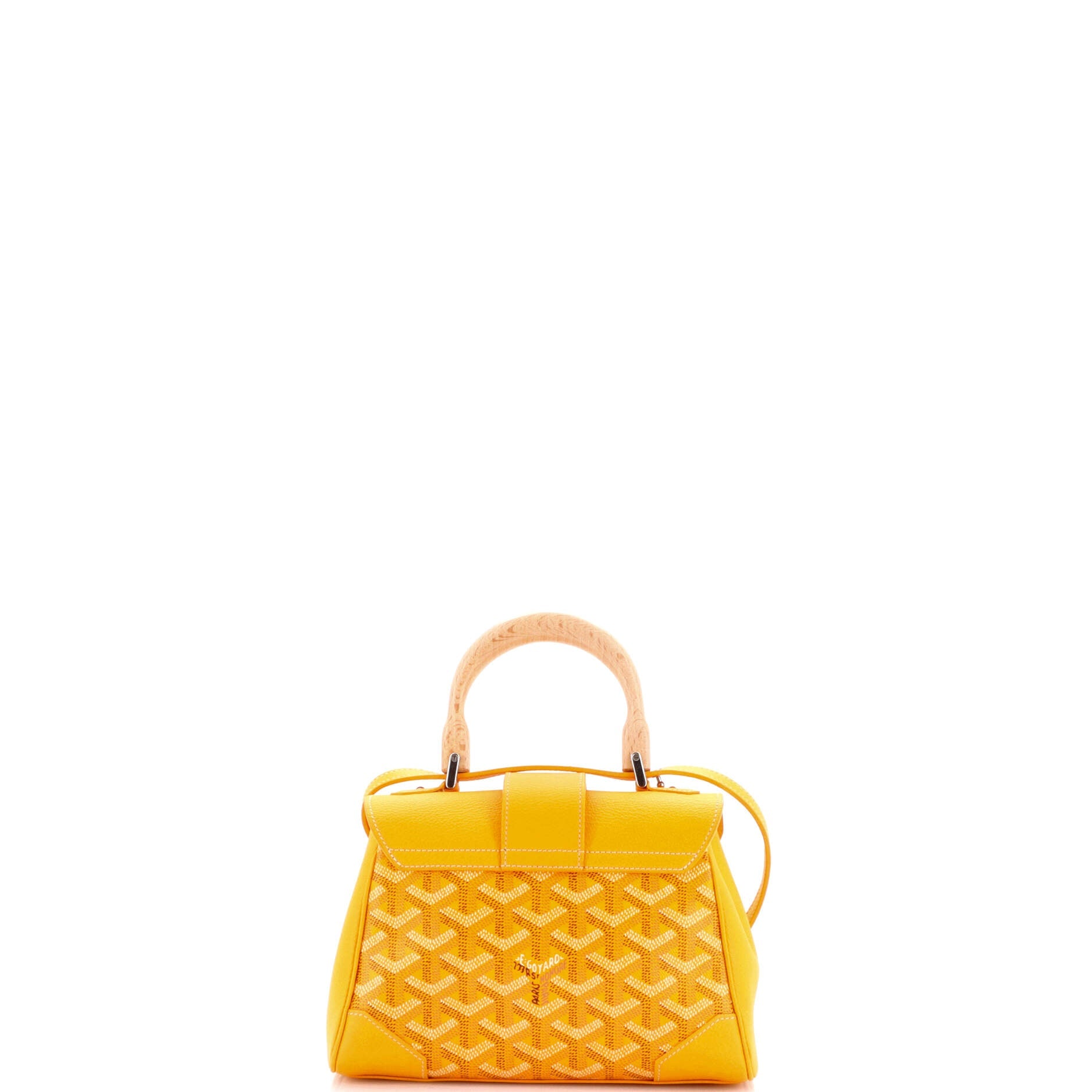 Saigon Top Handle Bag Coated Canvas with Leather Mini