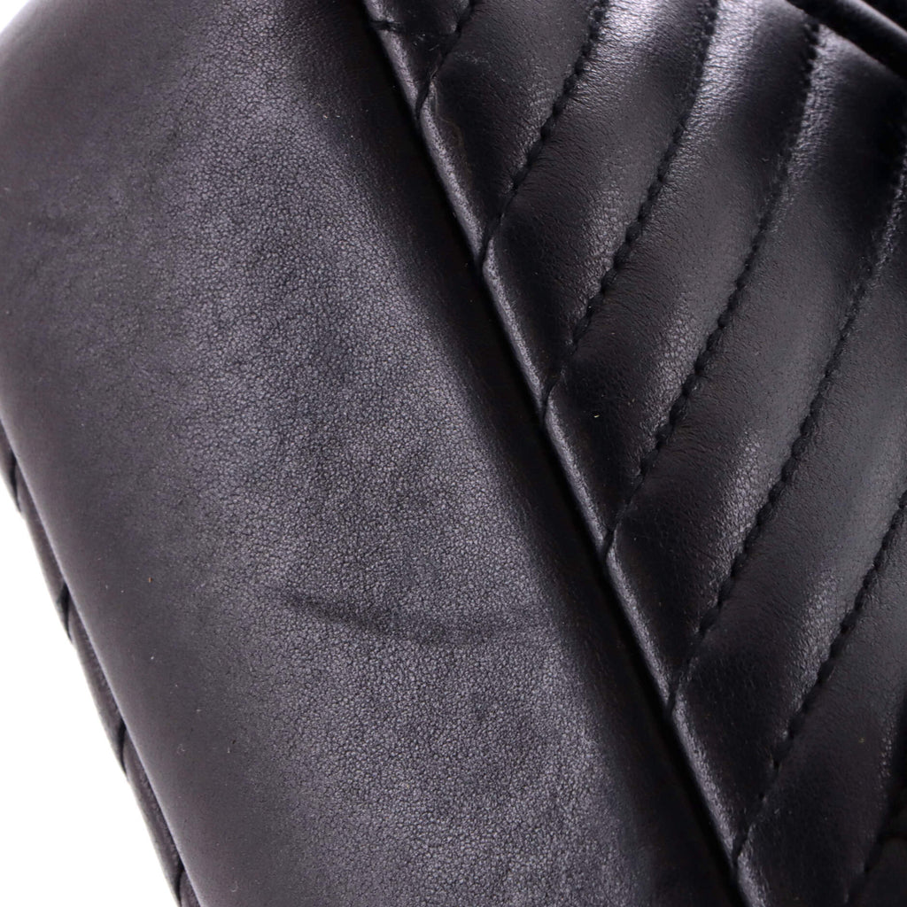 CC Crossing Flap Bag Chevron Lambskin Medium