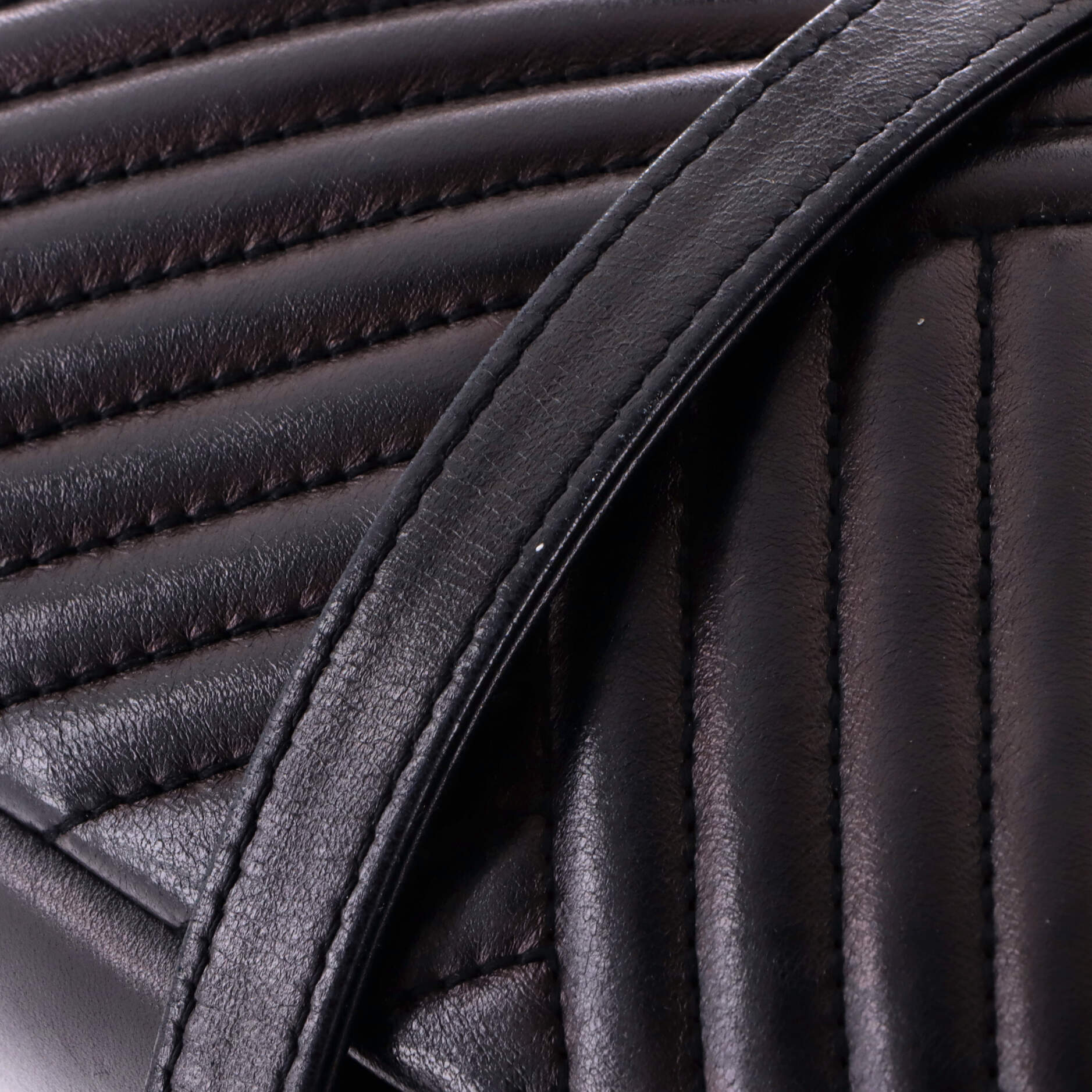 CC Crossing Flap Bag Chevron Lambskin Medium