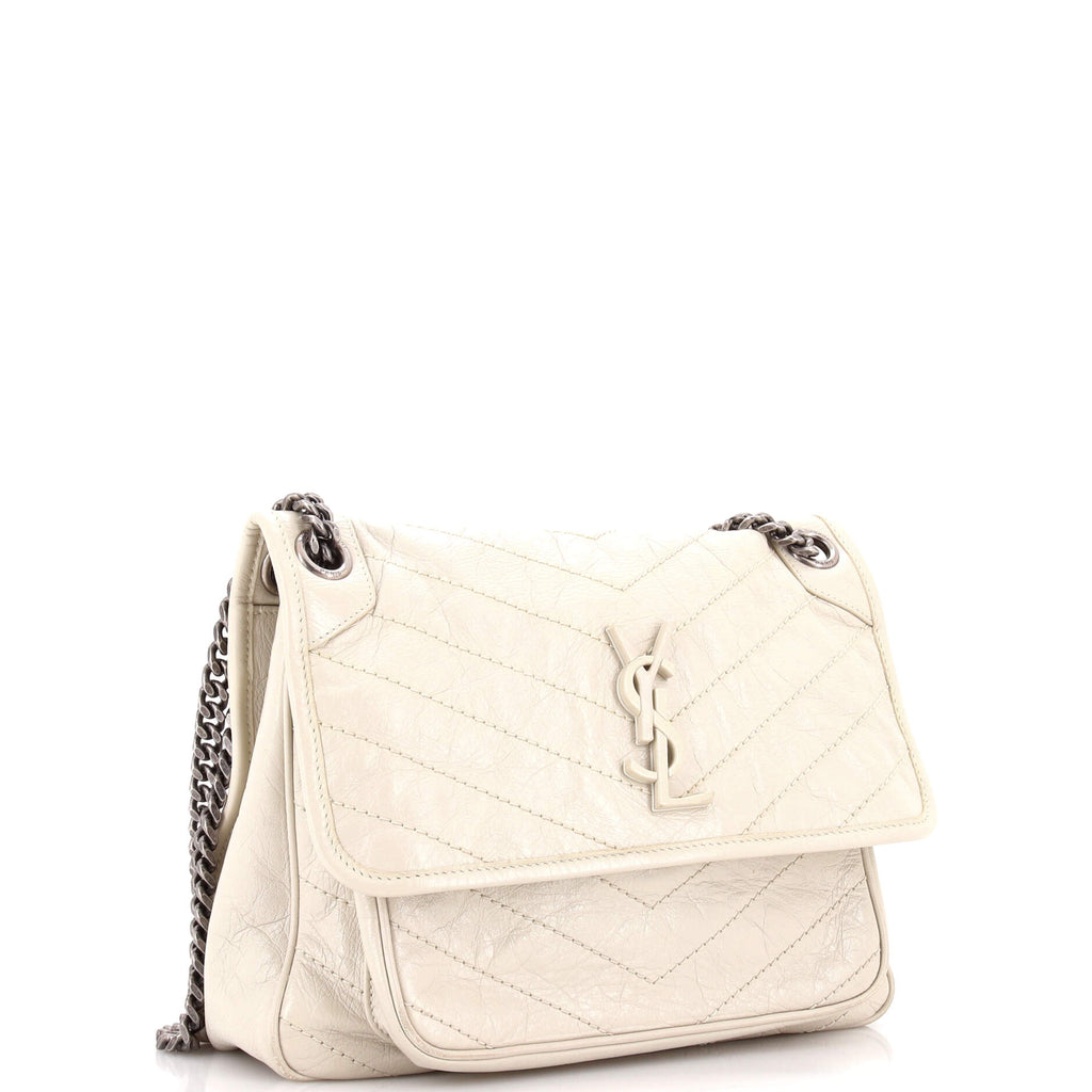Niki Chain Flap Bag Matelasse Chevron Leather Medium