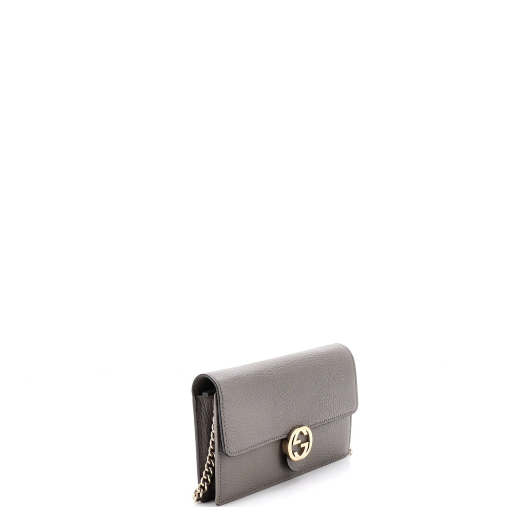 Interlocking Wallet on Chain Leather