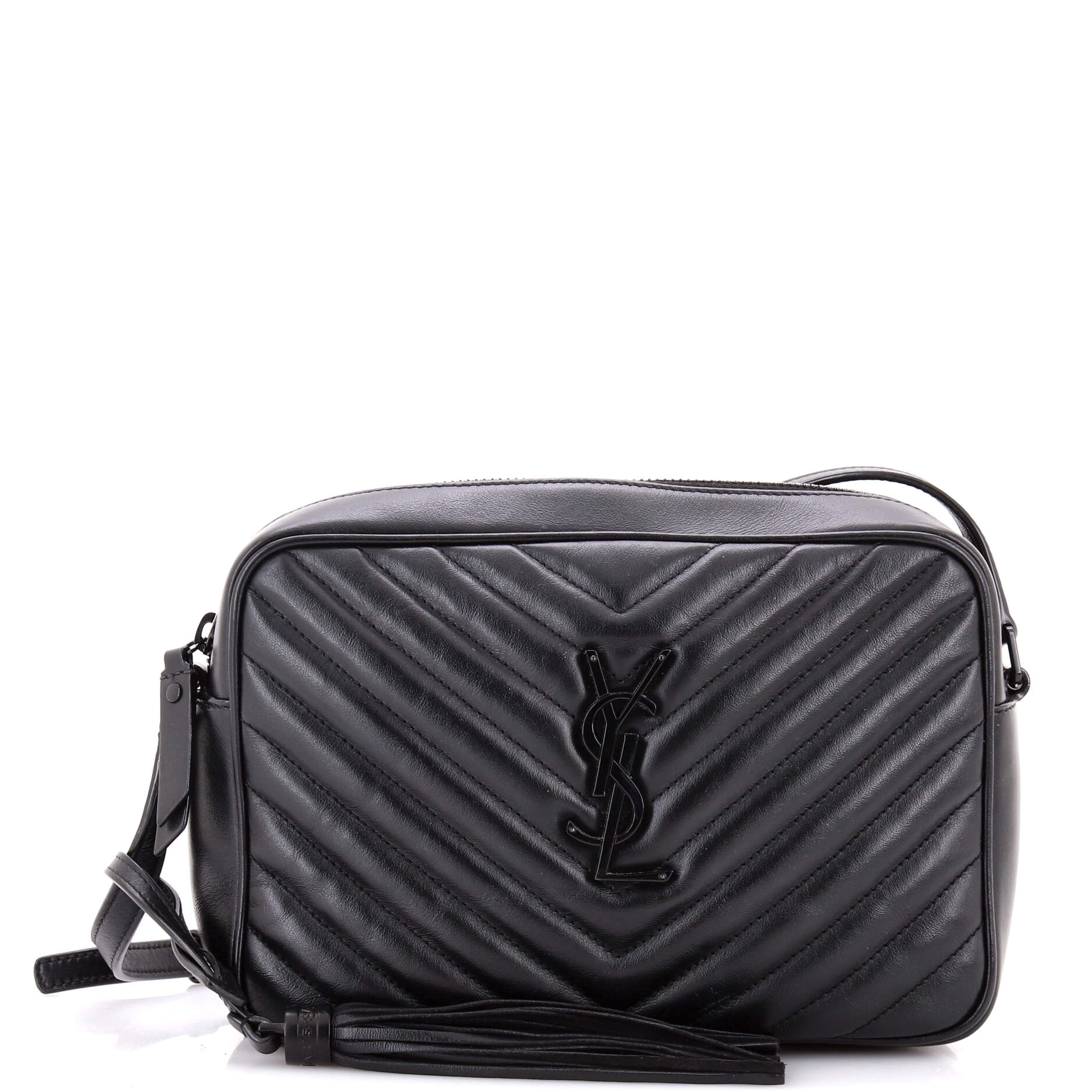 Lou Camera Bag Matelasse Chevron Leather Small