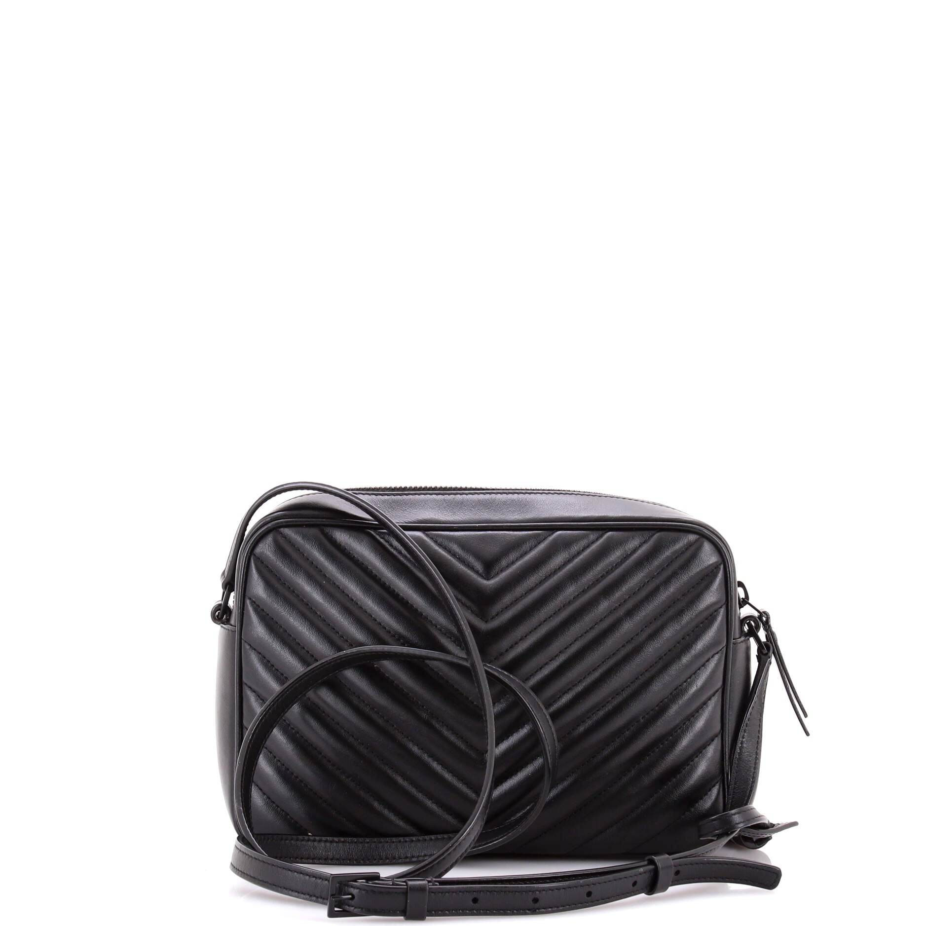 Lou Camera Bag Matelasse Chevron Leather Small