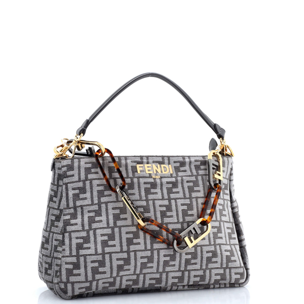 O'Lock Zip Shoulder Bag Zucca Chenille