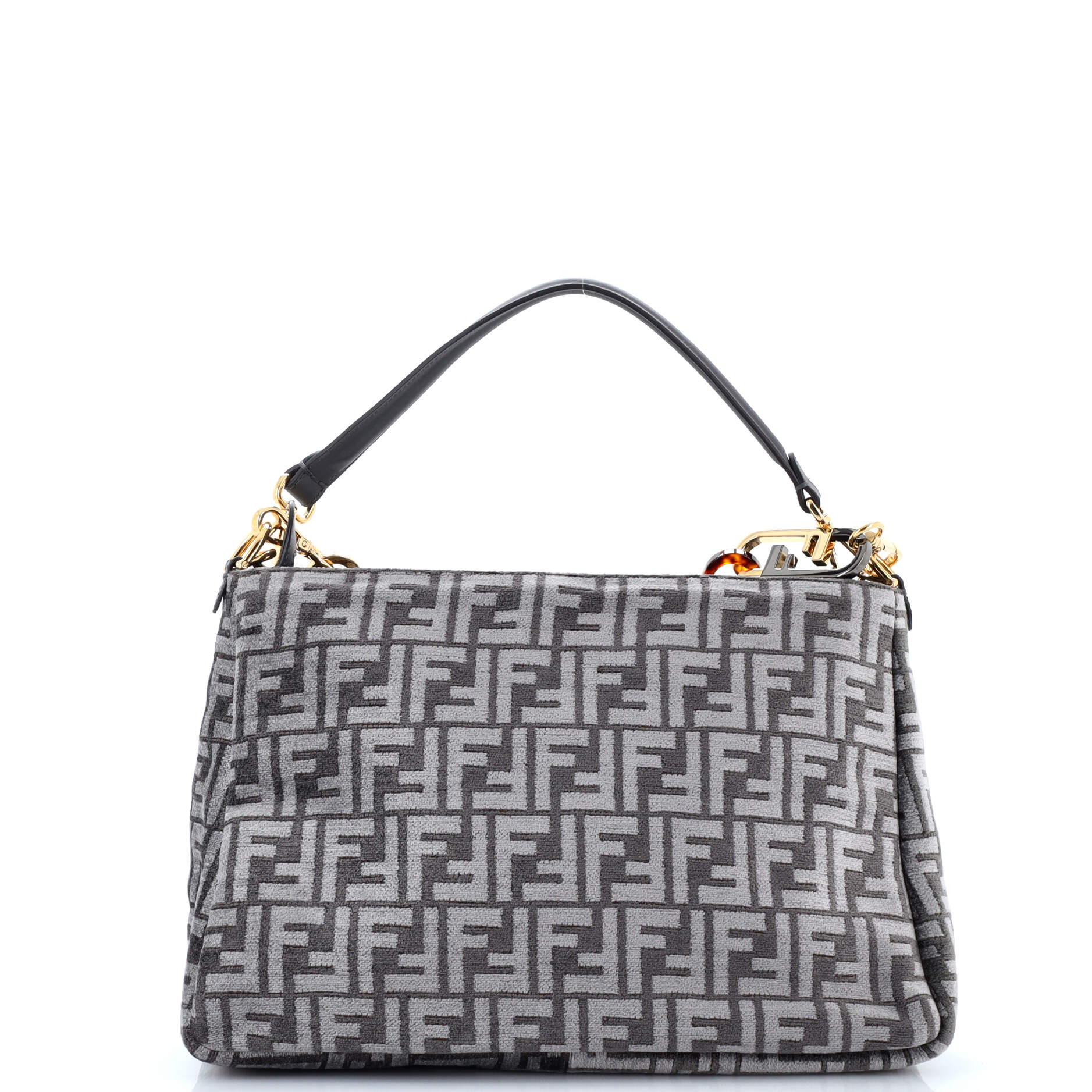 O'Lock Zip Shoulder Bag Zucca Chenille