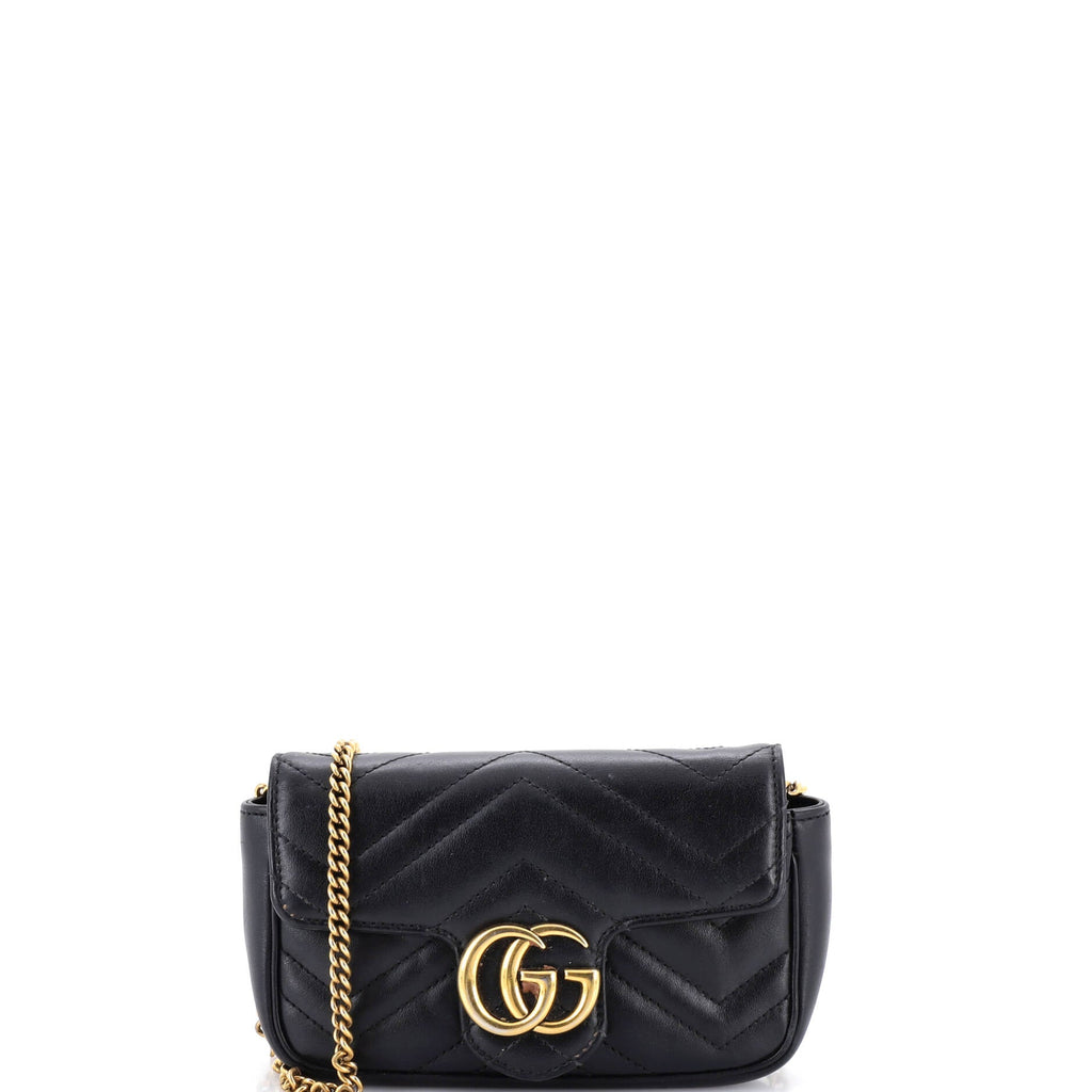 GG Marmont Flap Bag Matelasse Leather Super Mini