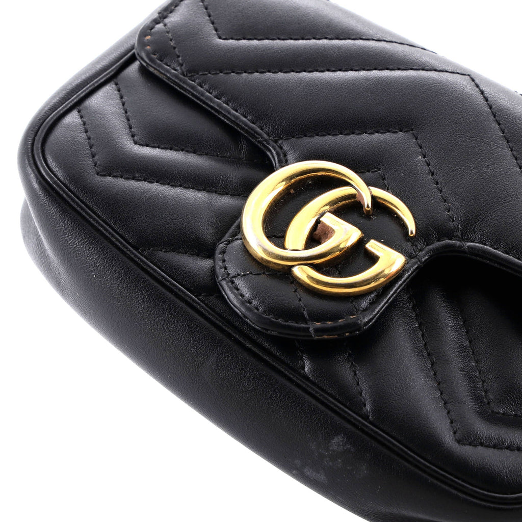 GG Marmont Flap Bag Matelasse Leather Super Mini