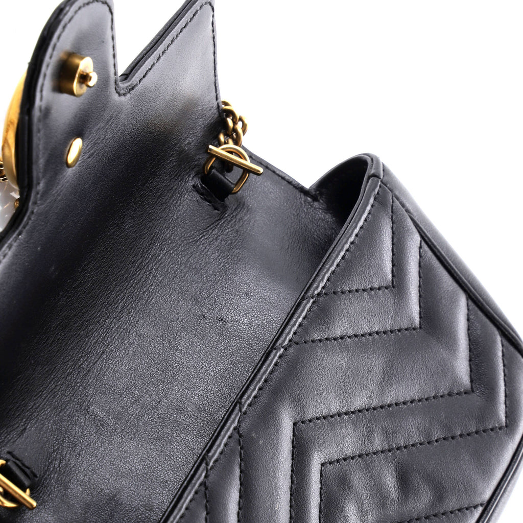 GG Marmont Flap Bag Matelasse Leather Super Mini