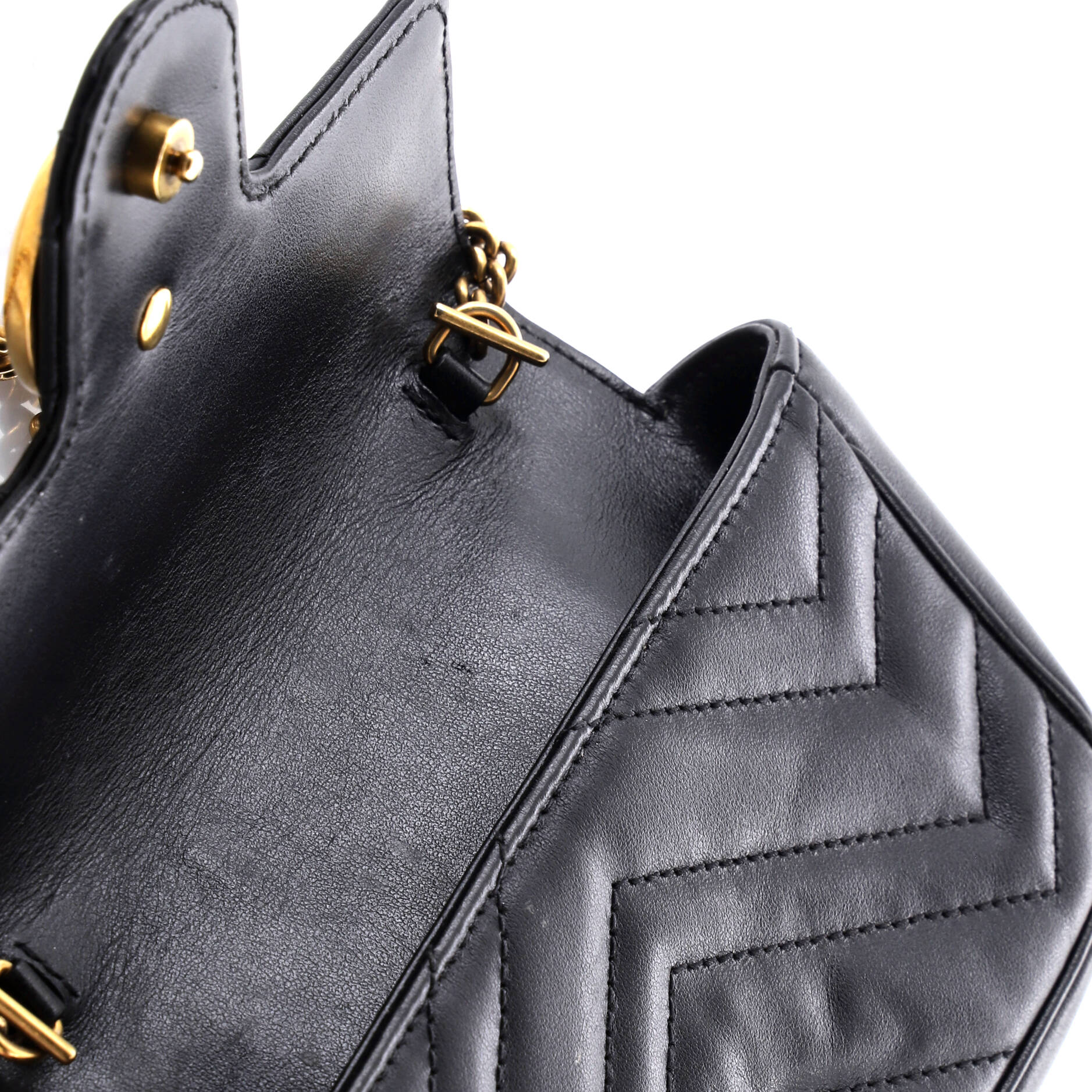 GG Marmont Flap Bag Matelasse Leather Super Mini
