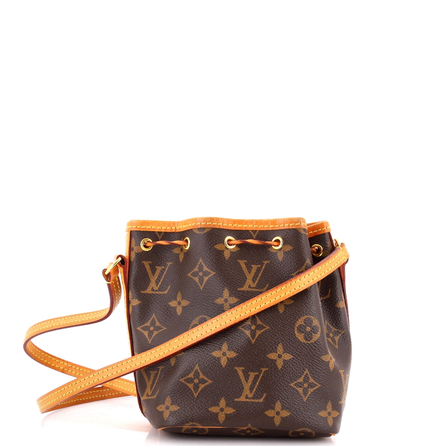 Noe Handbag Monogram Canvas Nano