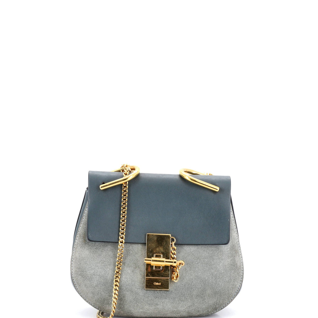 Drew Crossbody Bag Leather and Suede Mini