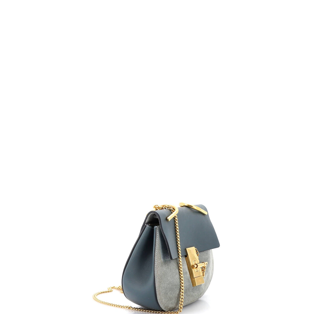 Drew Crossbody Bag Leather and Suede Mini