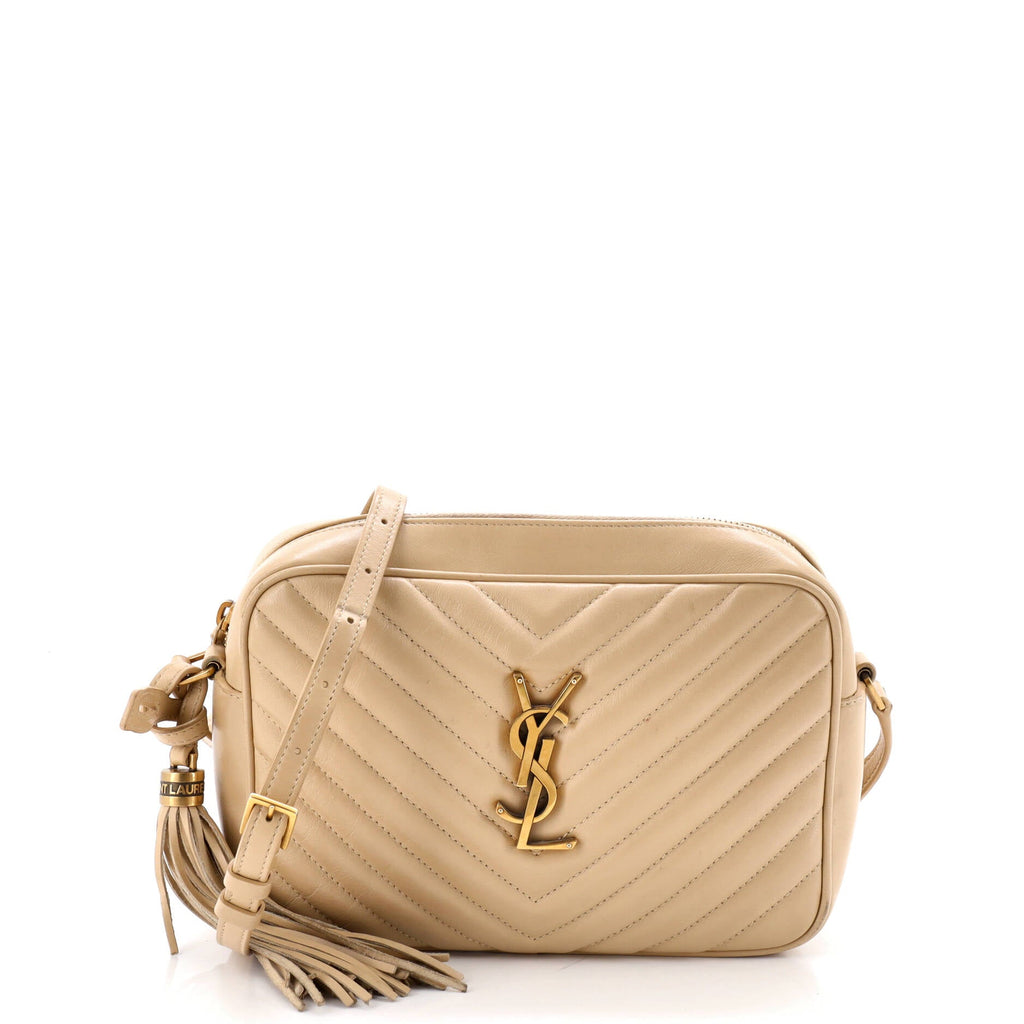 Lou Camera Bag Matelasse Chevron Leather Small