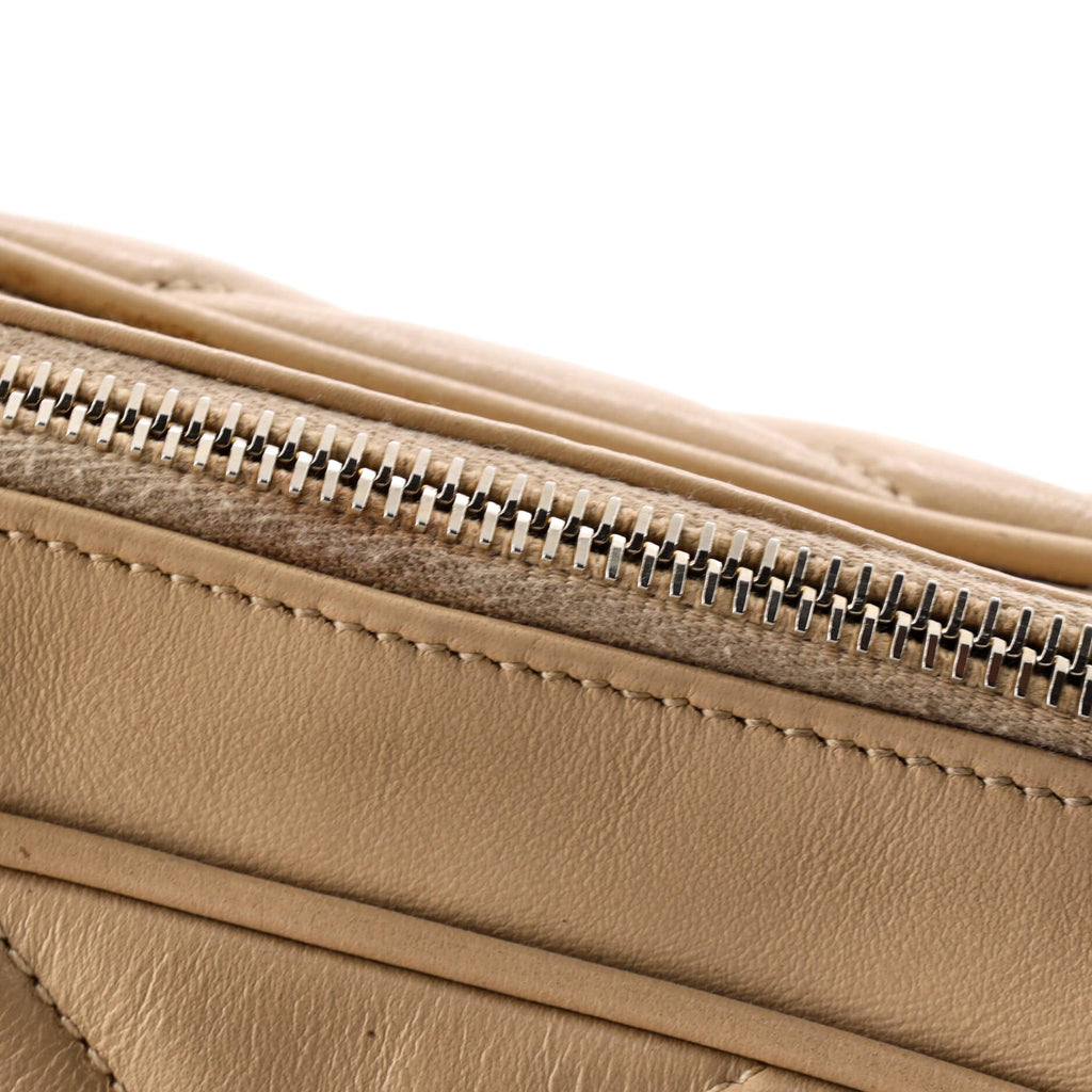Lou Camera Bag Matelasse Chevron Leather Small