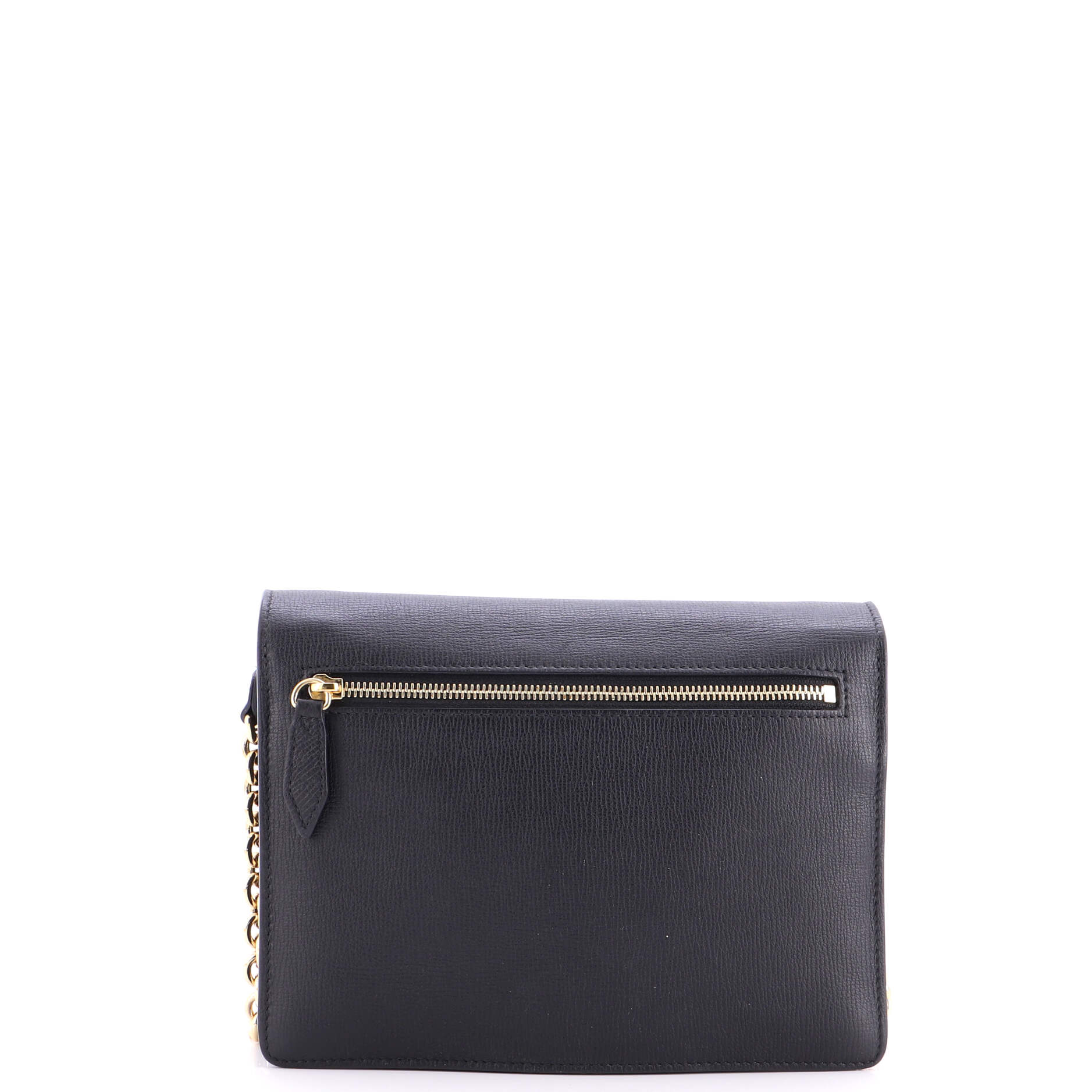 Macken Crossbody Bag Leather and House Check Canvas Small