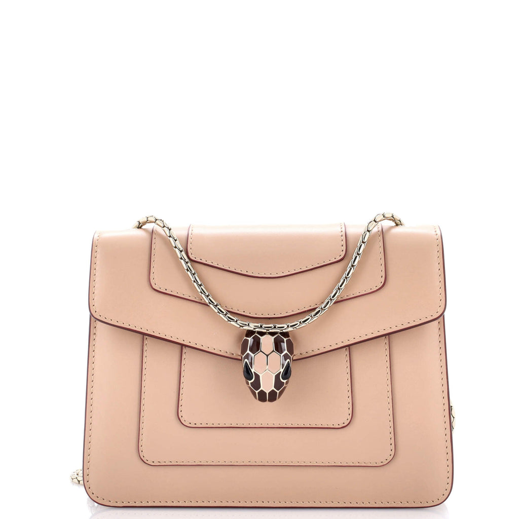 Serpenti Forever Square Shoulder Bag Leather Small