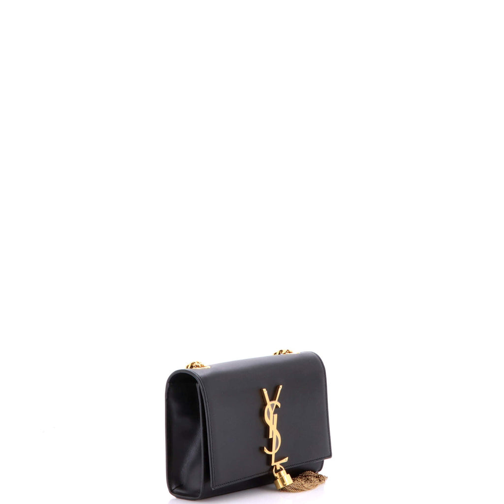 Classic Monogram Tassel Crossbody Bag Leather Small