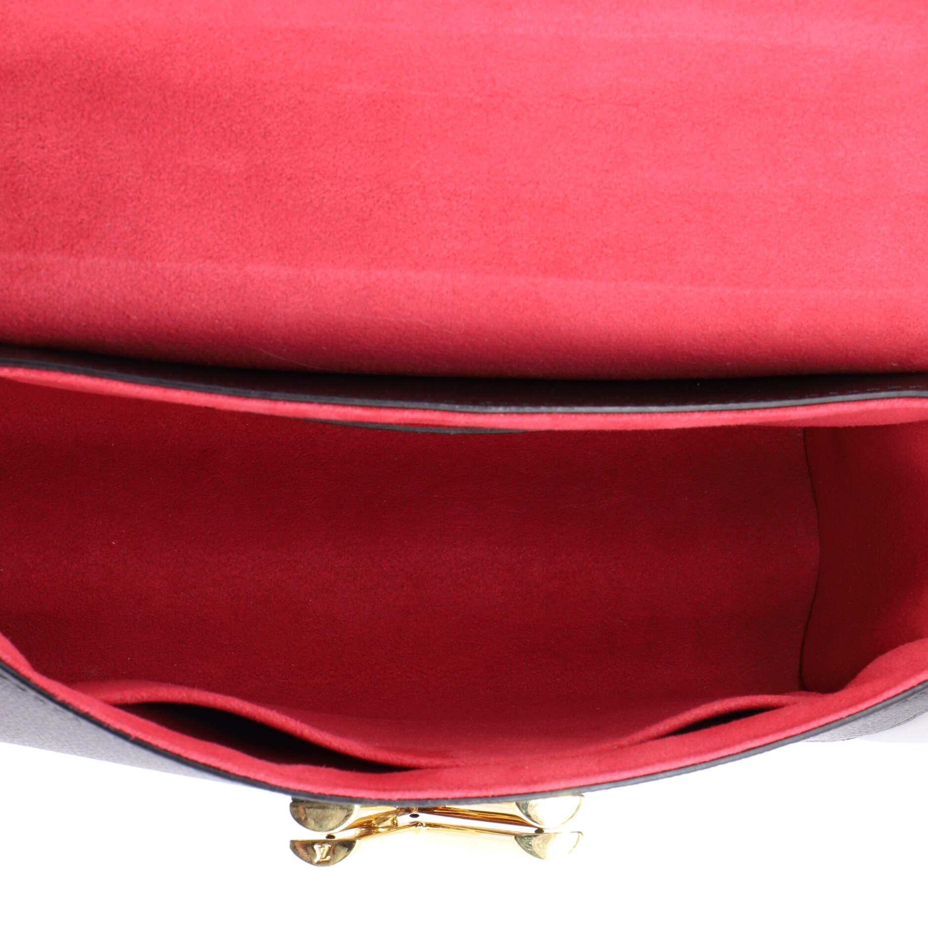 Twist Handbag Leather and Monogram Teddy Shearling MM