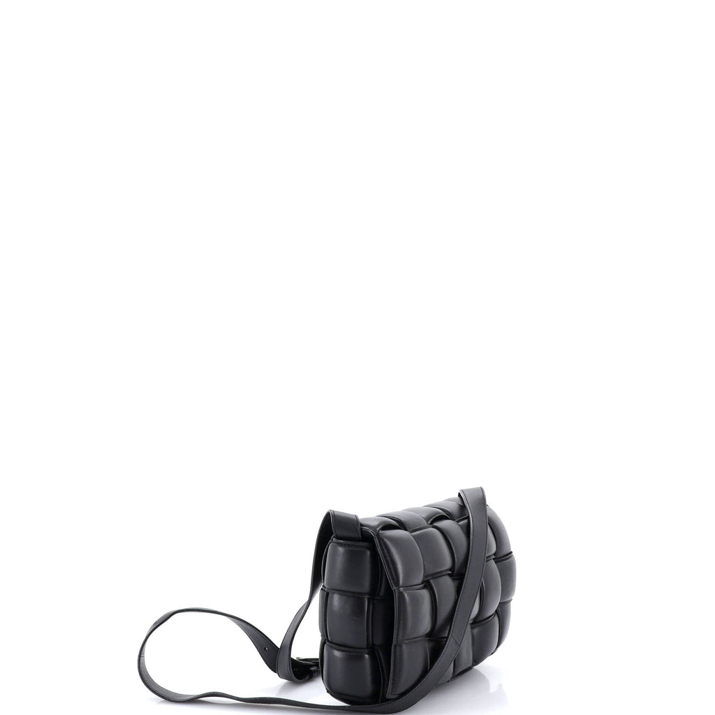 Cassette Crossbody Bag Padded Maxi Intrecciato Leather Small