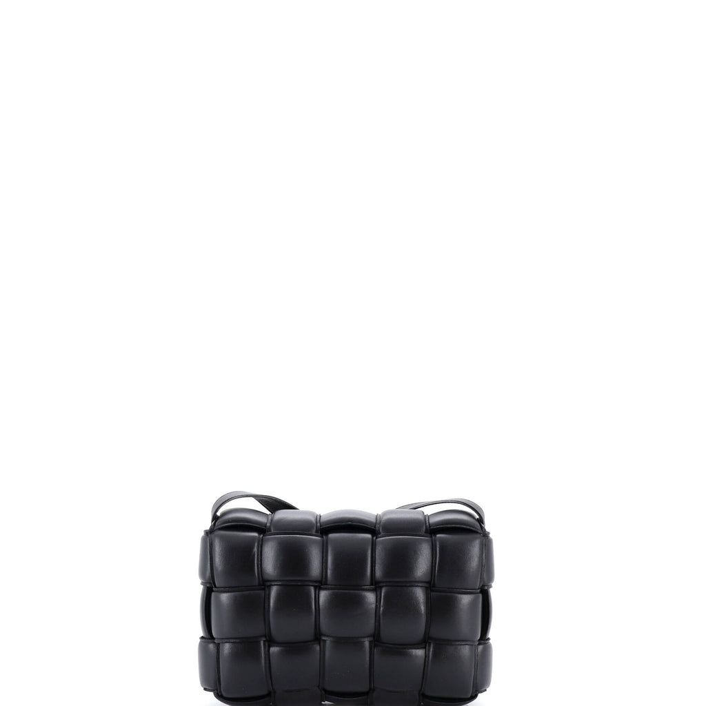 Cassette Crossbody Bag Padded Maxi Intrecciato Leather Small