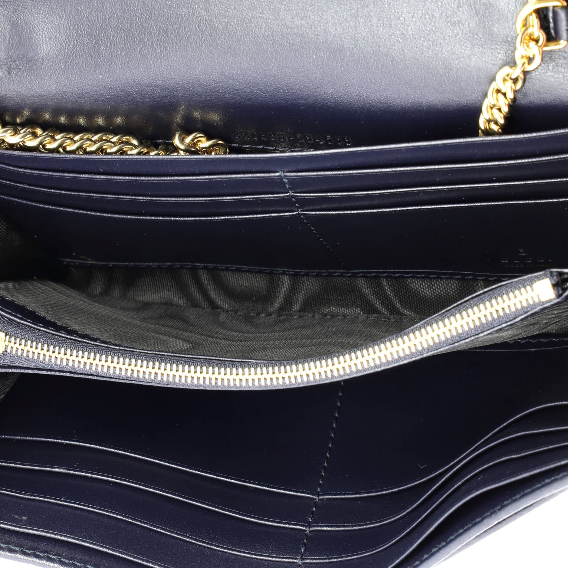 Horsebit 1955 Chain Wallet Canvas with Leather