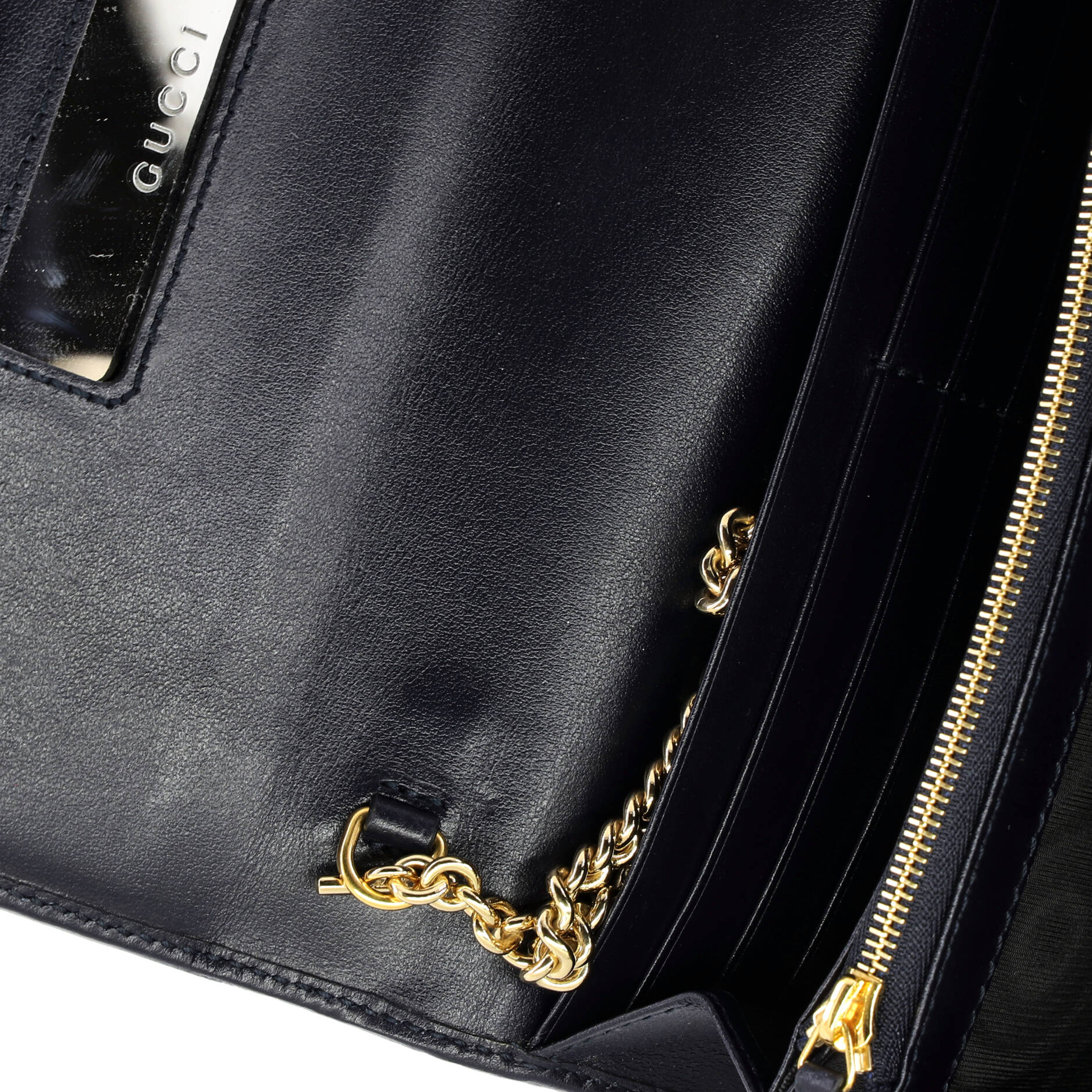 Horsebit 1955 Chain Wallet Canvas with Leather
