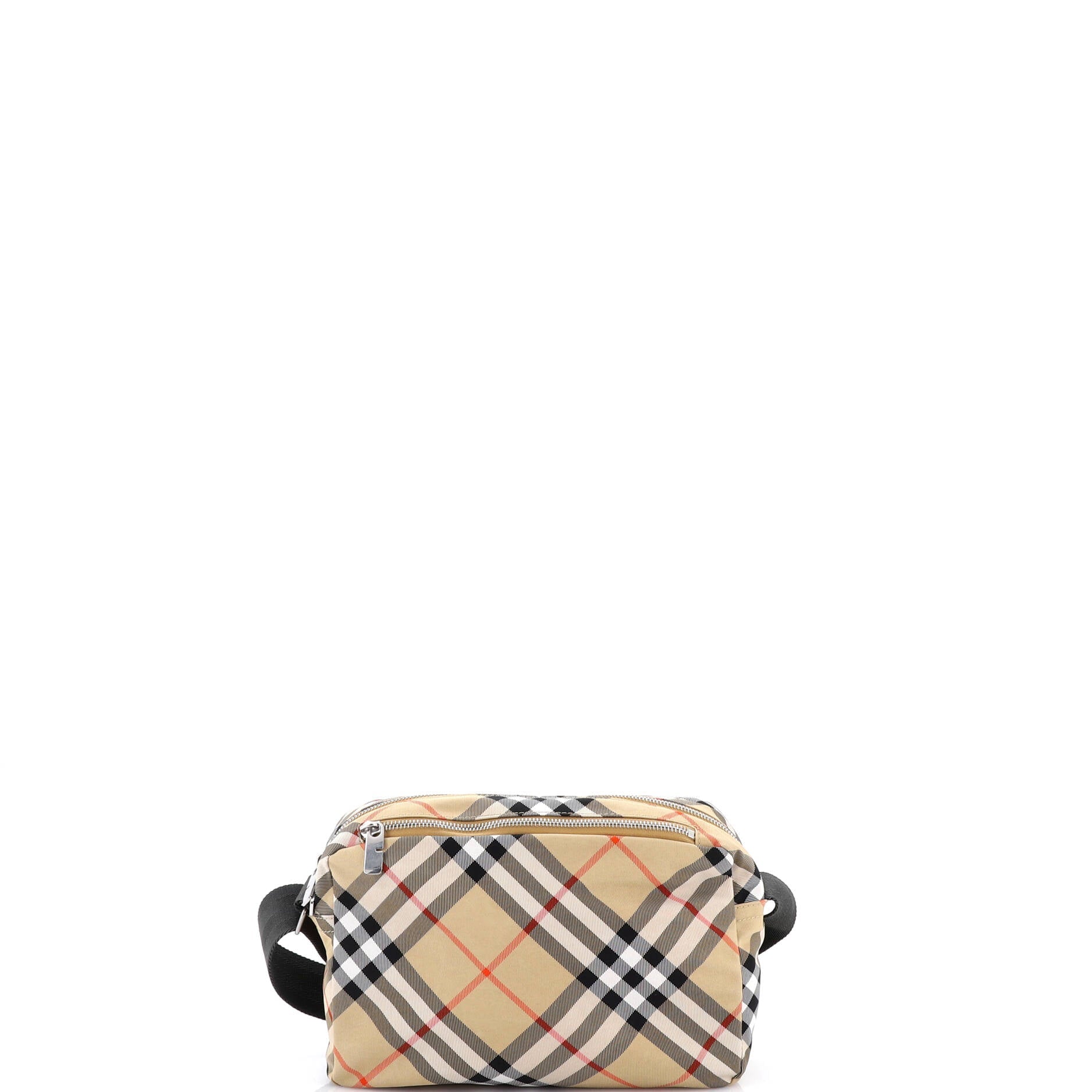 Camera Crossbody Bag Vintage Check Nylon