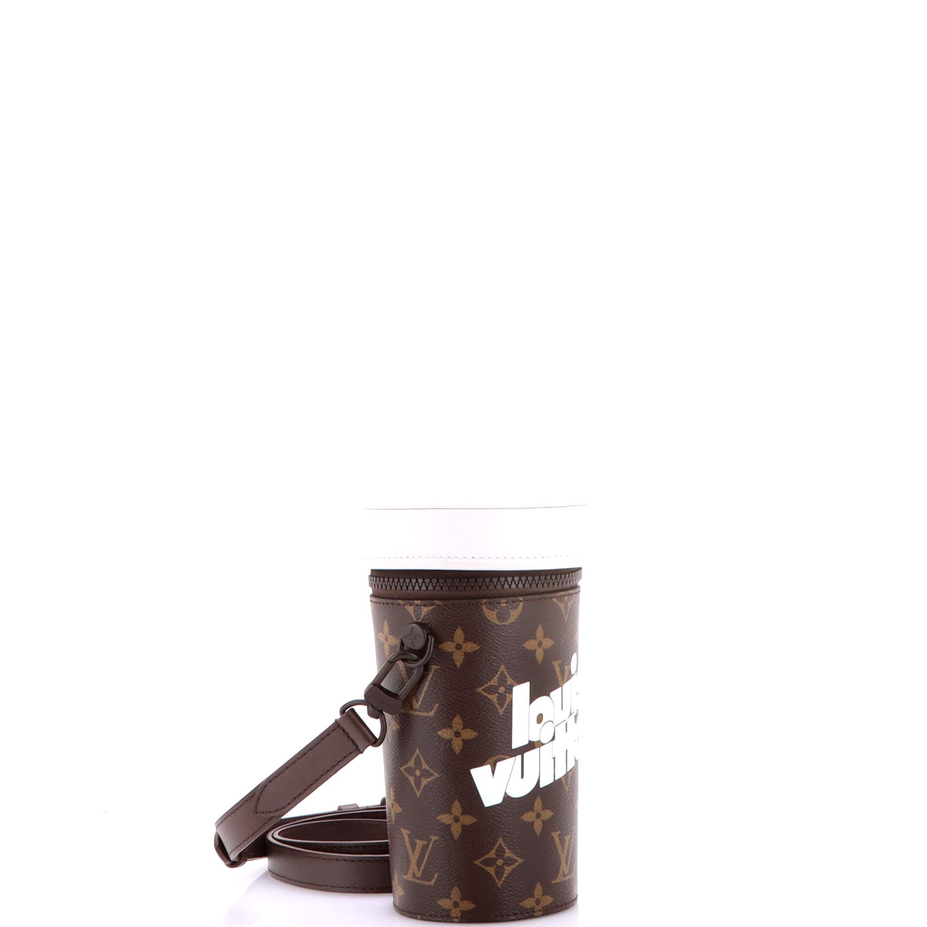 Coffee Cup Convertible Pouch Everyday Signature Vintage Monogram Canvas
