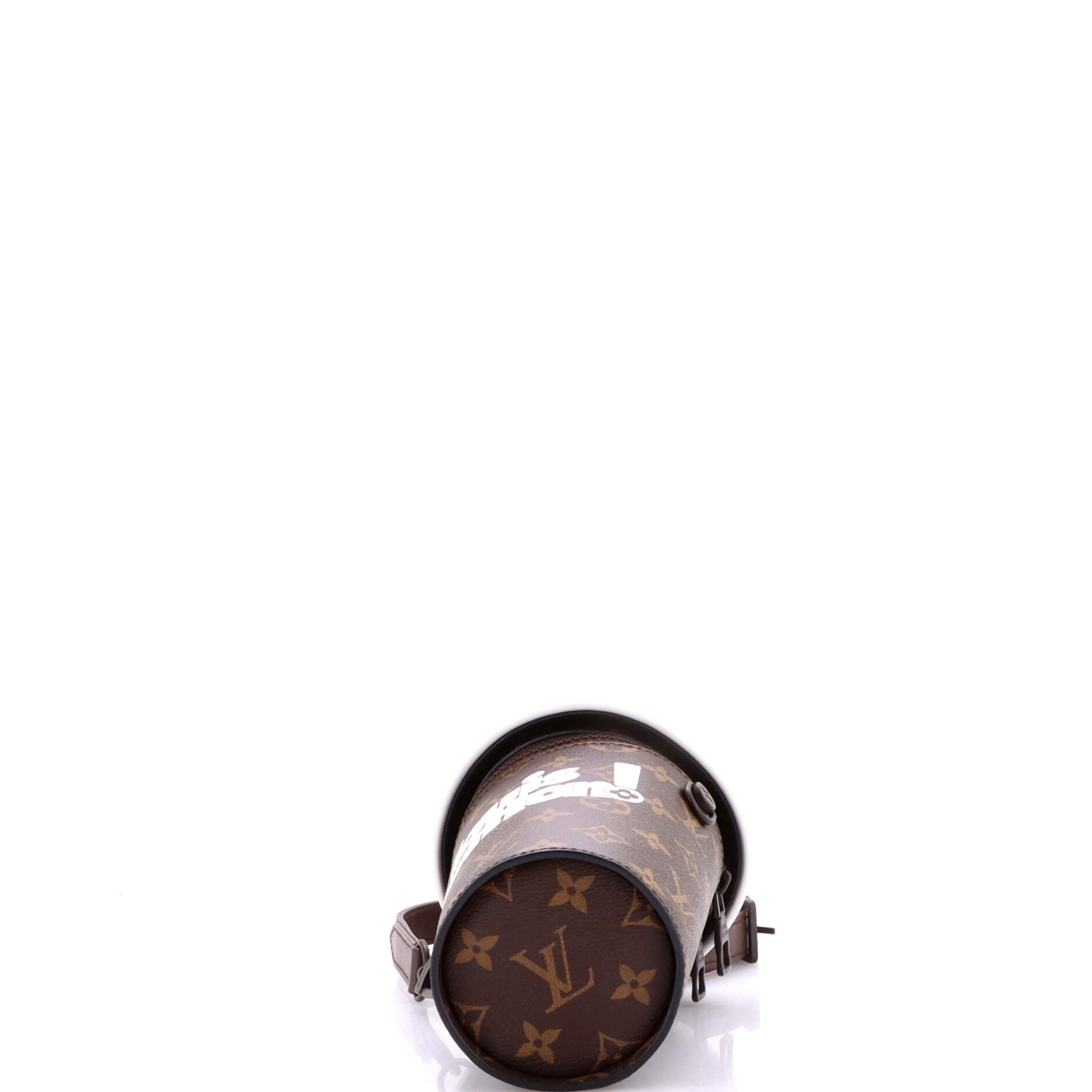 Coffee Cup Convertible Pouch Everyday Signature Vintage Monogram Canvas