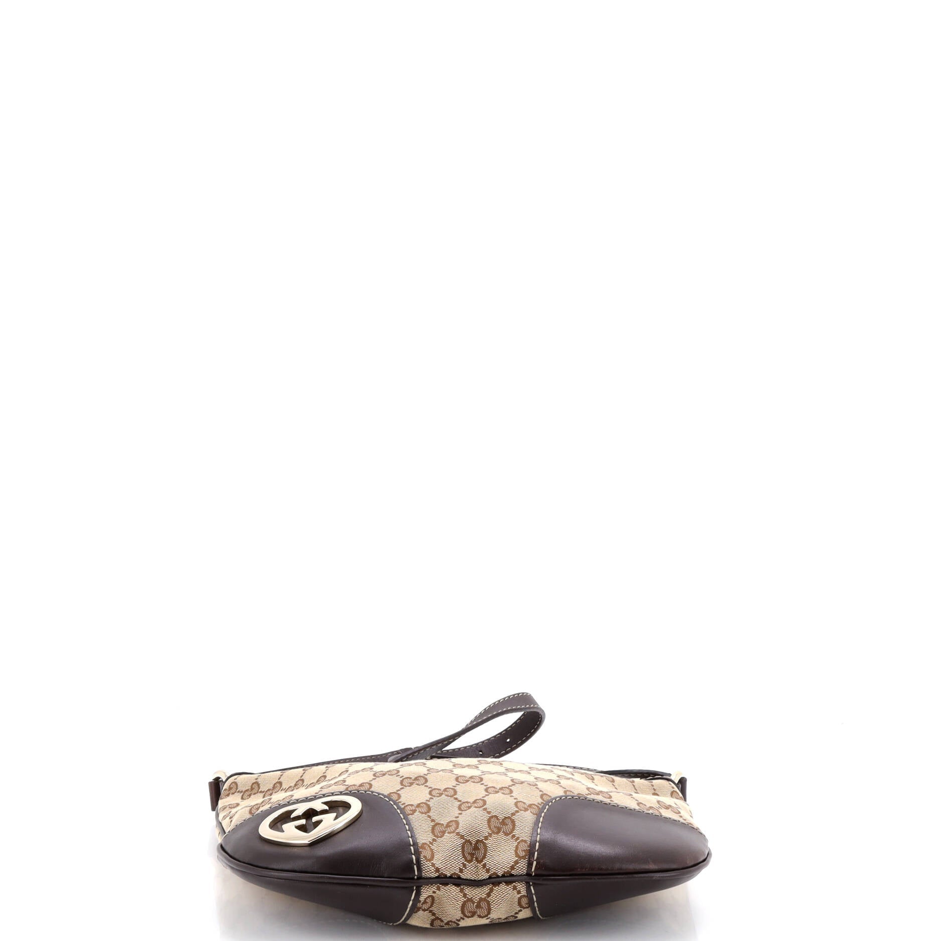 Lovely Heart Interlocking G Crossbody Bag GG Canvas with Leather