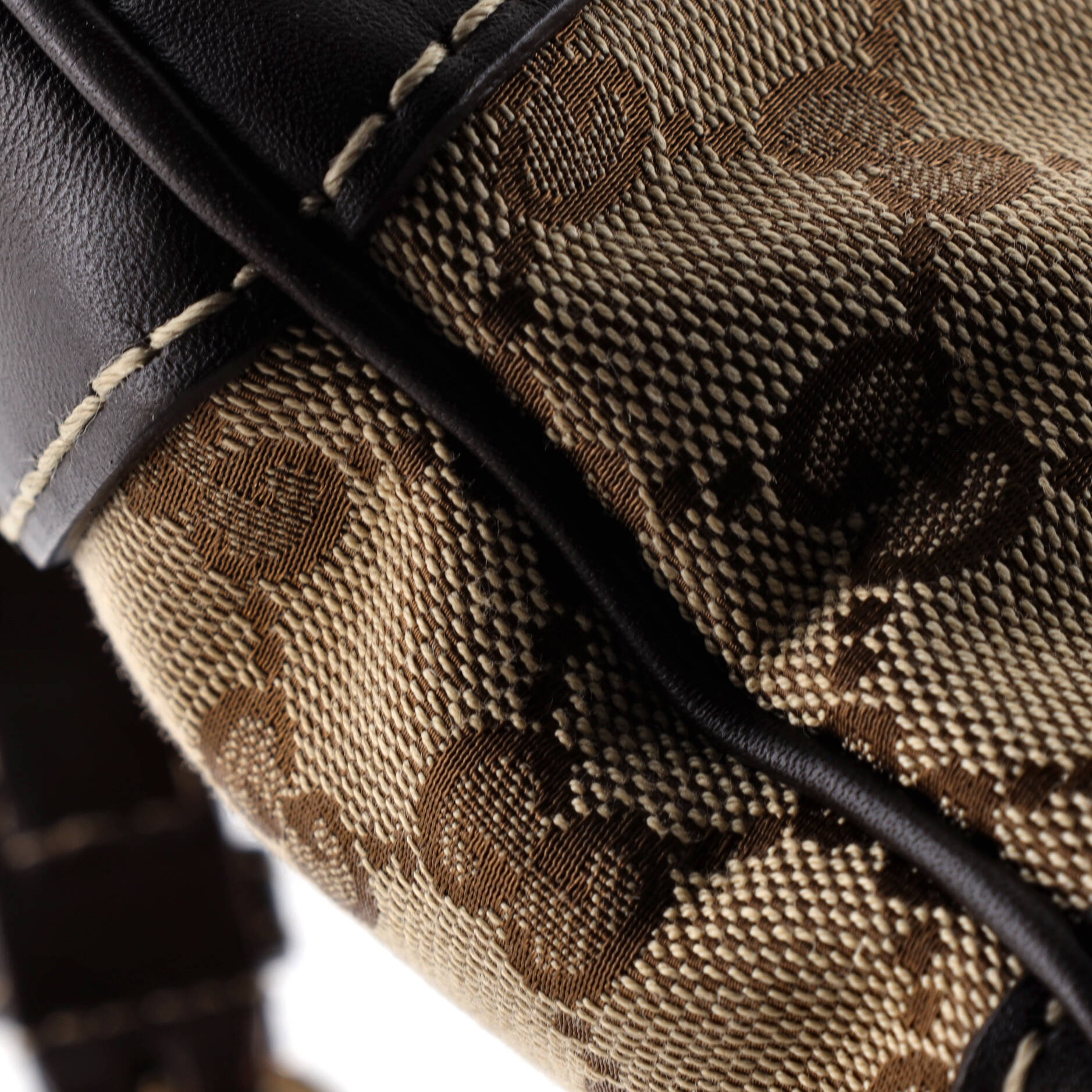 Lovely Heart Interlocking G Crossbody Bag GG Canvas with Leather