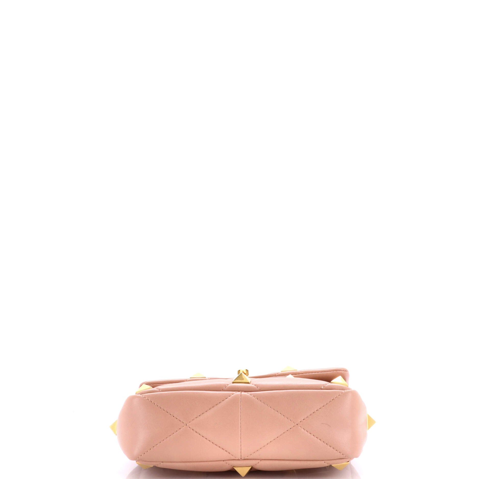 Roman Stud Flap Bag Quilted Leather Medium