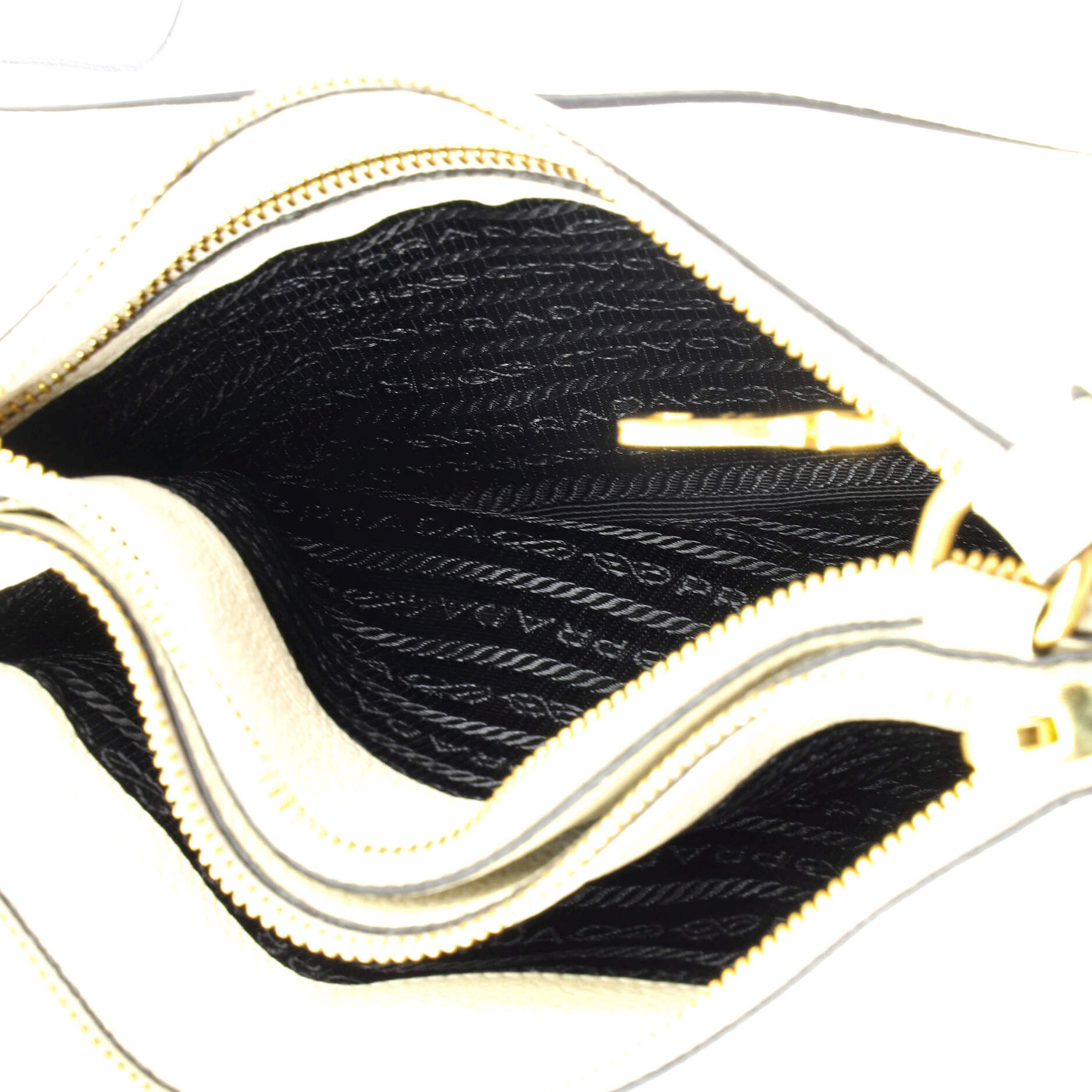 Double Zip Crossbody Bag Vitello Daino Small