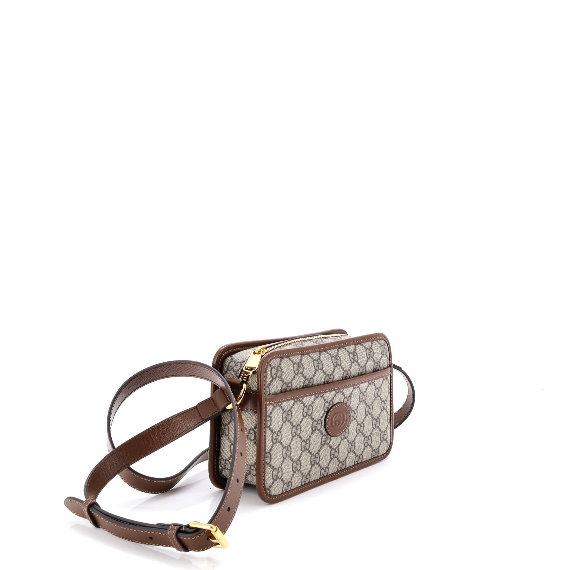 Interlocking G Patch Camera Bag GG Coated Canvas Mini