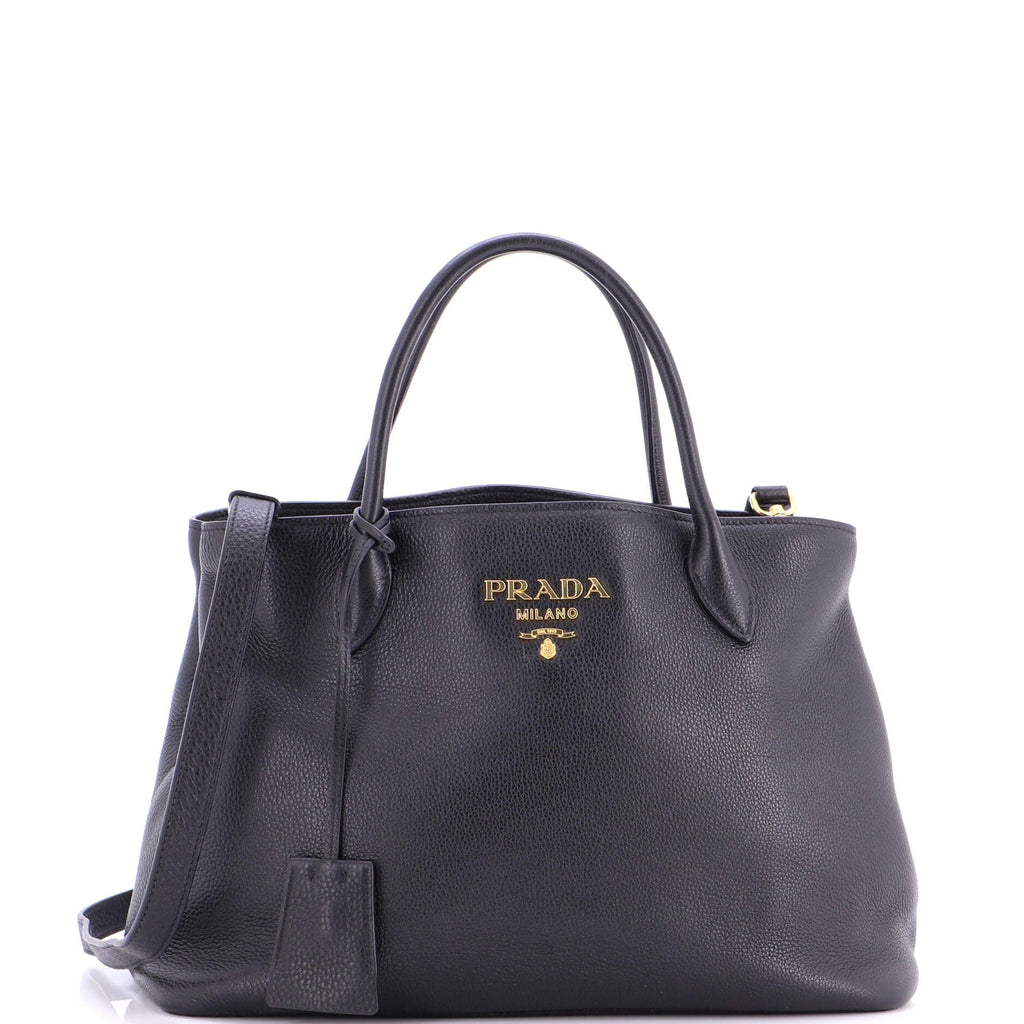 Dual Strap Convertible Open Tote Vitello Daino Medium