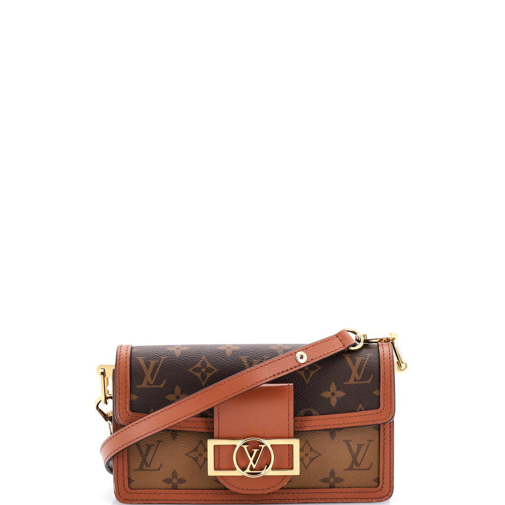 Dauphine Shoulder Bag Reverse Monogram Canvas East West