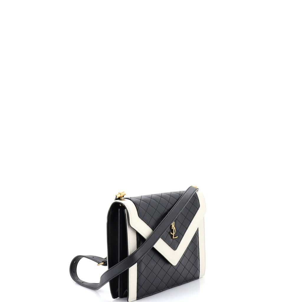 Gaby Envelope Satchel Quilted Leather