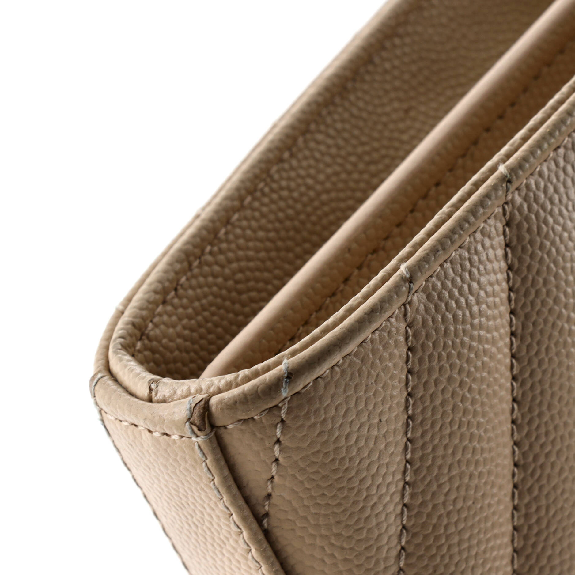 Classic Monogram Wallet on Chain Matelasse Chevron Leather Medium