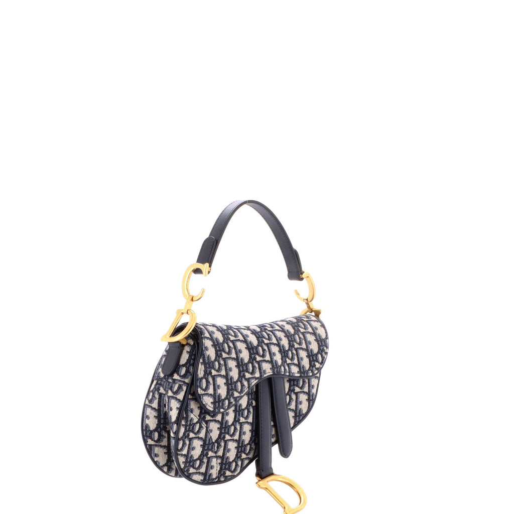 Saddle Handbag Oblique Canvas Mini