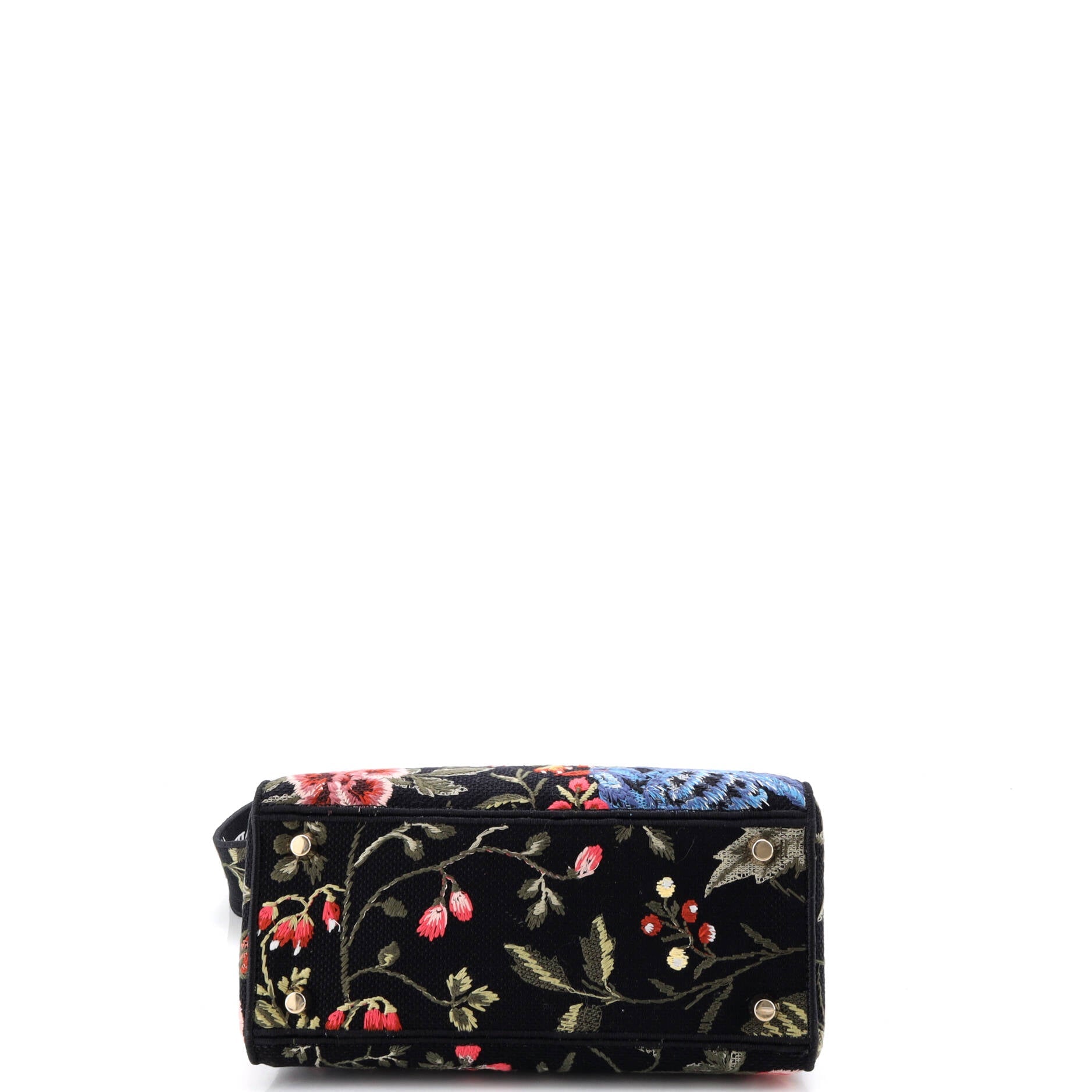 Lady D-Lite Bag Embroidered Canvas Medium
