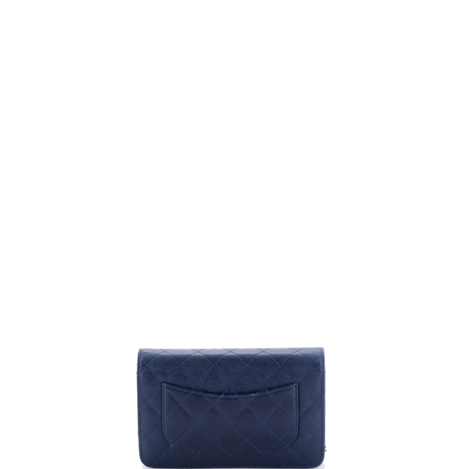 Wallet on Chain Quilted Caviar