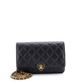 Coco Love CC Heart Wallet on Chain Quilted Lambskin