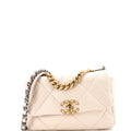 19 Flap Bag Quilted Leather Medium
