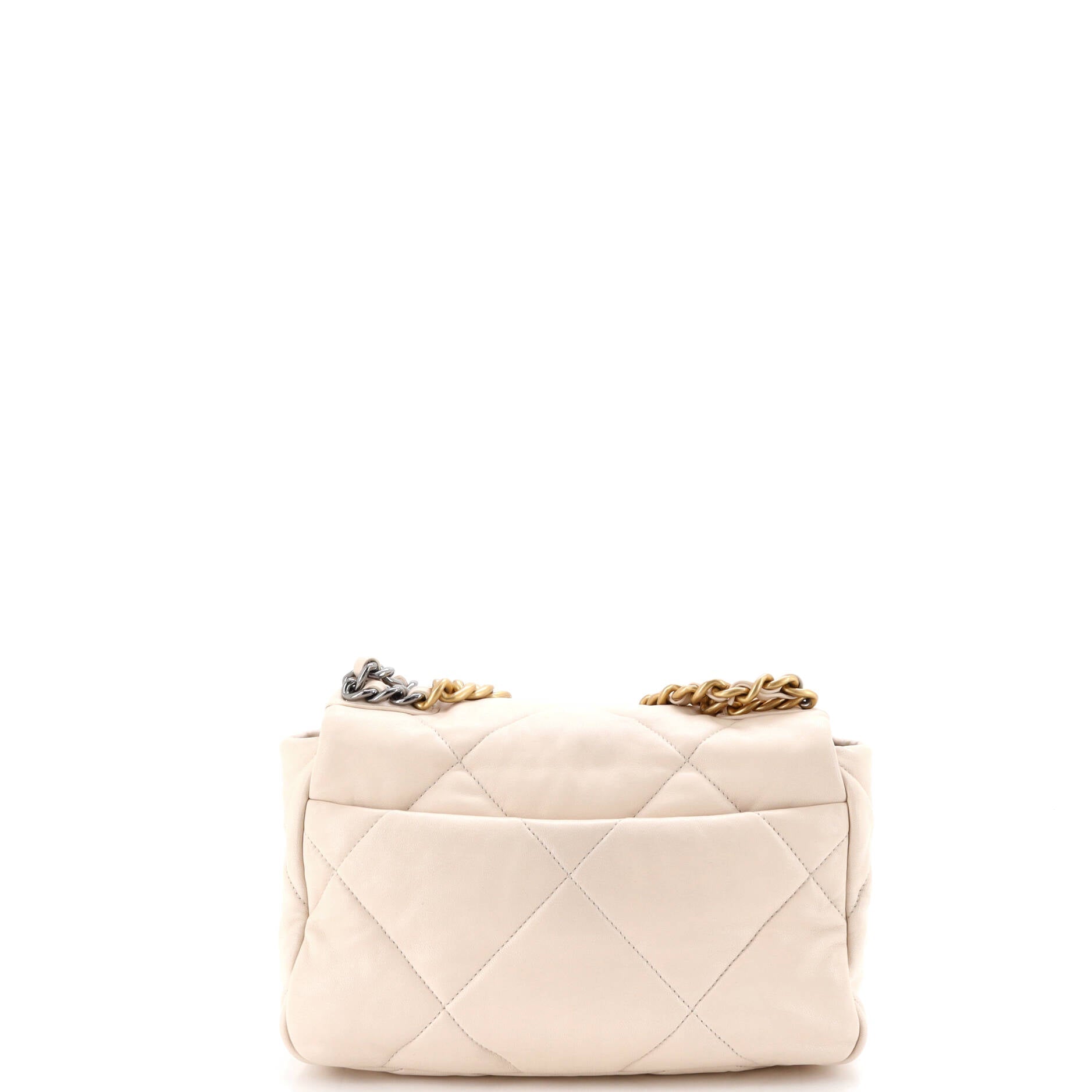 19 Flap Bag Quilted Leather Medium