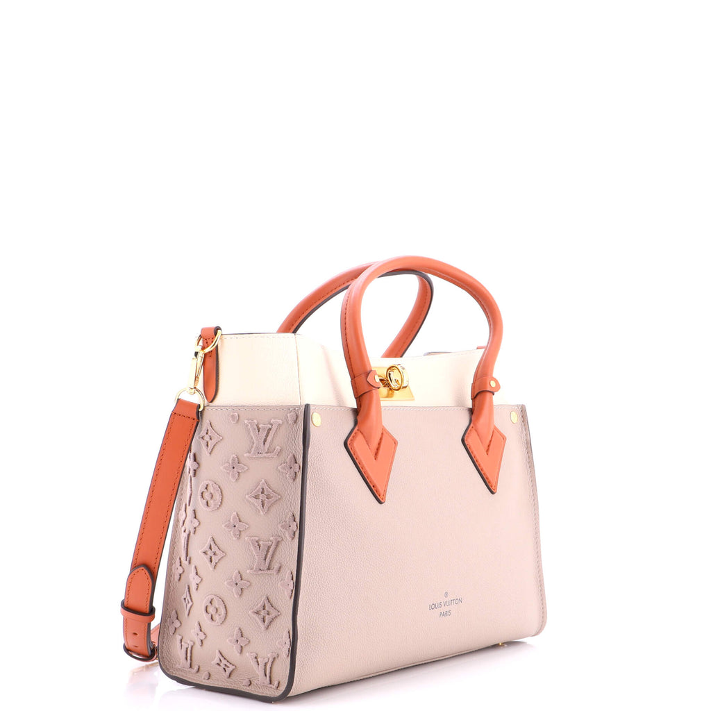 On My Side Tote Monogram Tuffetage Leather MM