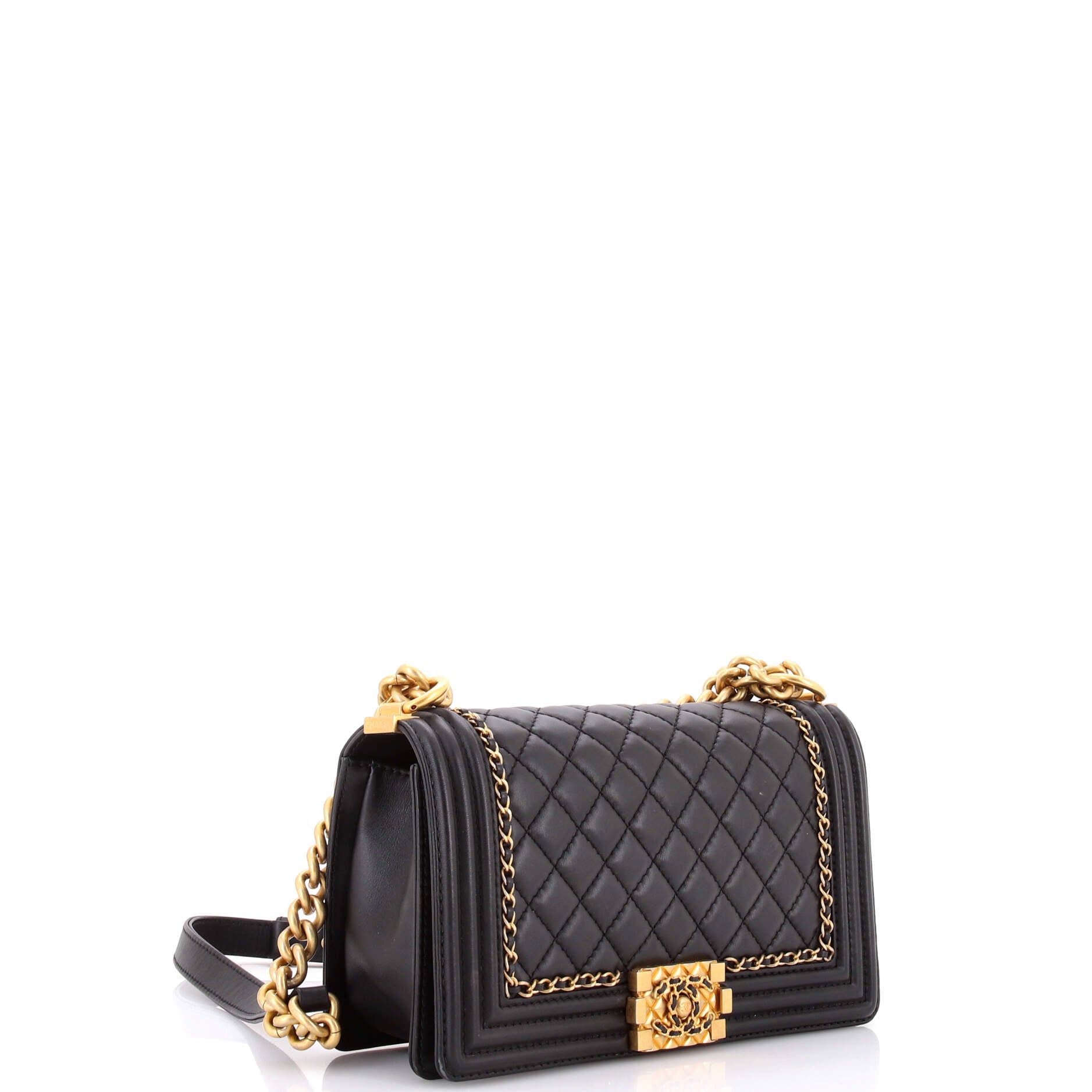 Jacket Boy Flap Bag Quilted Lambskin Small