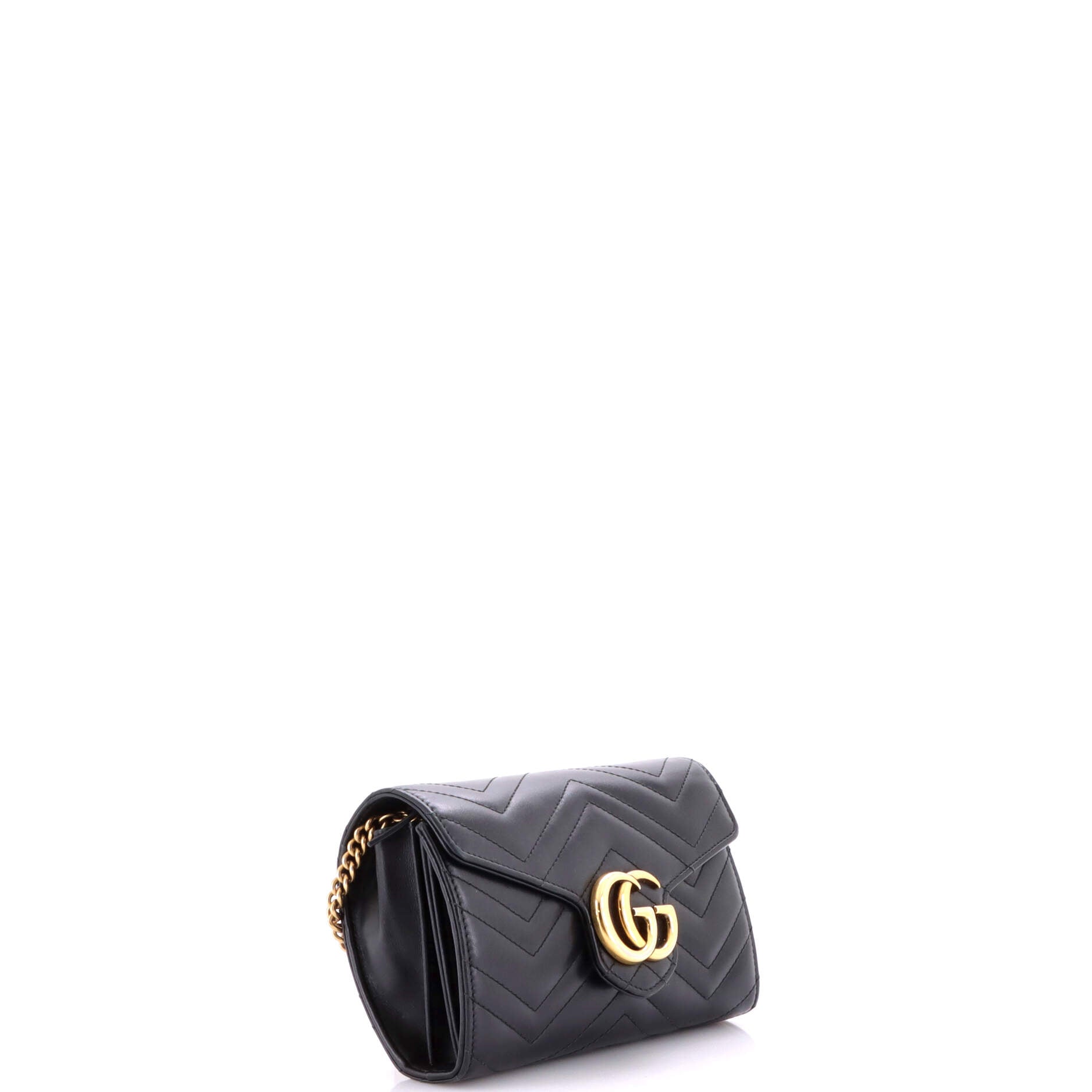 GG Marmont Chain Wallet Matelasse Leather Mini